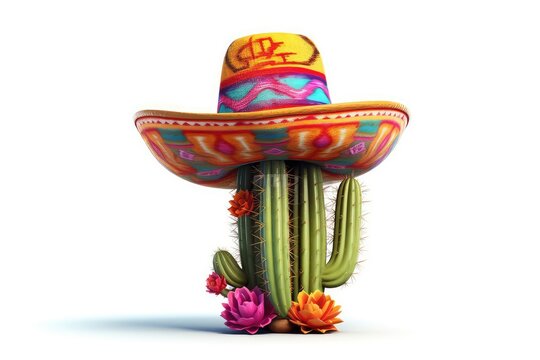 sombrero and cactus