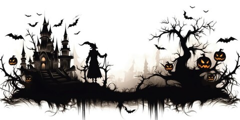 Fototapeta na wymiar Halloween Background illustration 