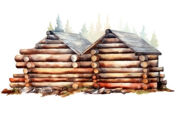 Log Cabin Logs: Showcase the stacked logs of a log cabin to create a textured background that exudes a cozy and rustic atmosphere. 