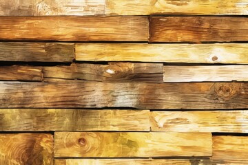 Naklejka premium Rough Sawed Lumber: Emphasize the rough and uneven texture of sawed lumber in the background, capturing the raw and organic essence of rustic wood. 