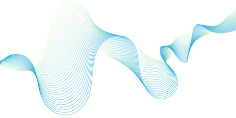 blue and white abstract background with flowing particles. Digital future technology concept. Abstract white paper wave background and abstract gradient and blue wave curve lines.	