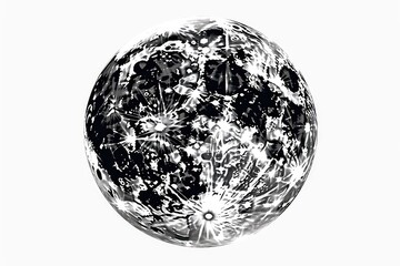 sphere made of black and white arrows