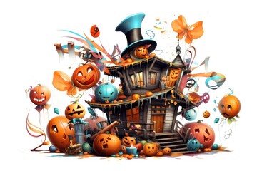 Halloween Party Decorations illustration