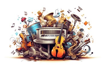 background with instruments