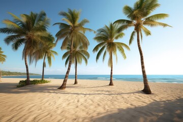 palm tree on the beach