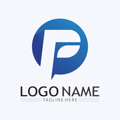 Letter P Logo vector illustration design