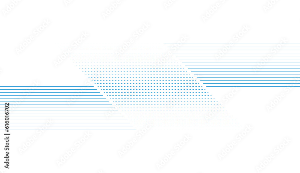 Wall mural abstract futuristic tech background with lines and dotted lines. vector digital art design