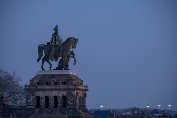 Koblenz City Germany historic monument German Corner where the rivers rhine and mosele flow together