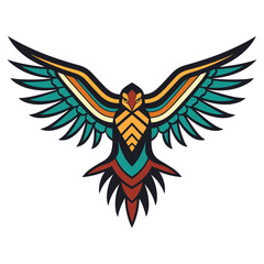 Flying Eagle logo vector clip art illustration