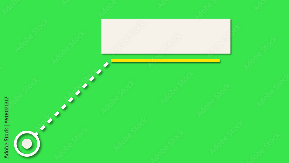 Wall mural call out title action hud, colorful simple minimalistic lower third animation. empty lower third for