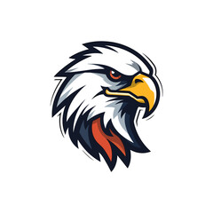 A dynamic and powerful eagle logo vector clip art illustration determined expression, guaranteed to make a bold statement in your designs