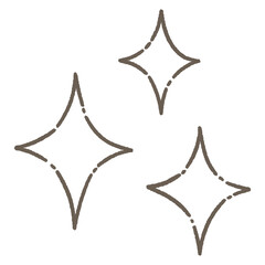 Hand draw cute icon line - winks