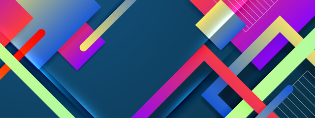vector modern banners in abstract style