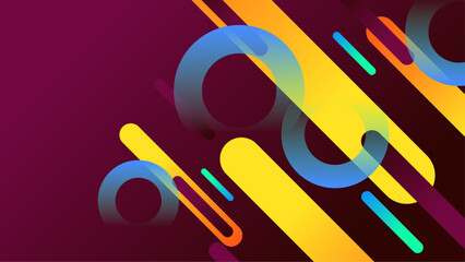 Modern abstract background with colorful geometric shapes