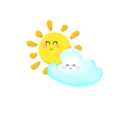 Sun and cloud 