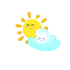 Sun and cloud 