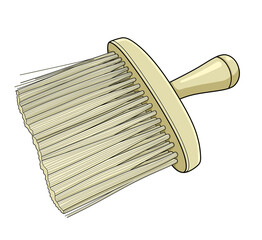 Hair brush barber equipment graphic style no background.