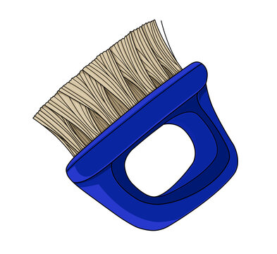 recommend clip art: Hair brush barber equipment graphic style no background.