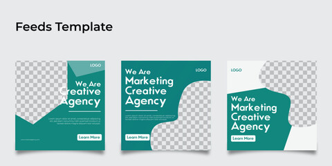 Social media design template