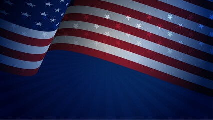 vector gradient usa memorial day illustration