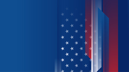 Fototapeta premium vector presidents day with american flag