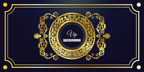 Of Design Elements, Labels, Icon And Frames For Packaging And Design Of Luxury Products. Made With Golden Foil Isolated On Black Background. Vector Illustration