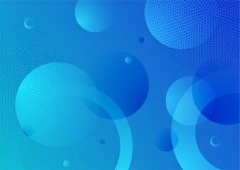 Abstract gradient blue background vector set. Minimalist style cover template with vibrant geometric shapes collection. Ideal design for social media, poster, cover, banner, flyer.