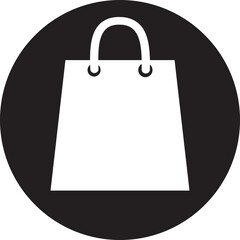 Shopping bag Icon Isolated on White Background