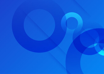 Abstract blue geometric shapes geometric light 3d line shape with futuristic concept presentation background