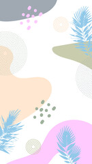 Hello Spring hand logotype, badge typography icon. Lettering spring season with leaf for greeting card, invitation template. Modern lettering banner poster template background, Sale, offer