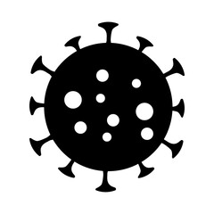Coronavirus icon, Flat design symbol, Vector illustration 