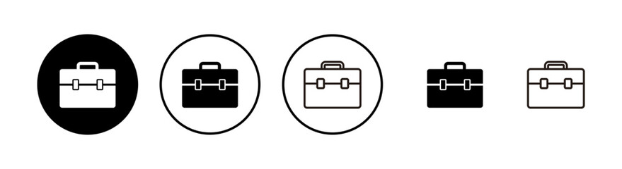 Briefcase icons set. Briefcase vector icon