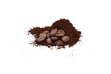 multi-grind coffee on png background.
