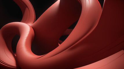 Abstract red flow