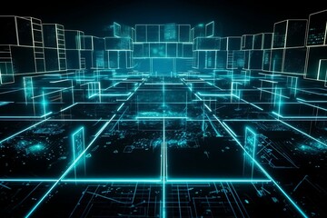 Naklejka premium abstract technology background. 