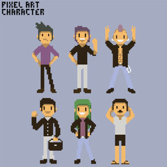this is character in pixel art with colorful color this item good for presentations,stickers, icons, t shirt design,game asset,logo and your project.