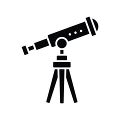 telescope icon vector design template in white background