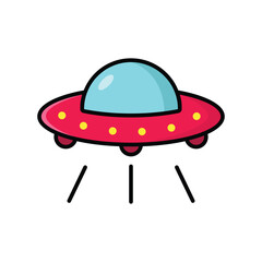 ufo icon vector design template in white background