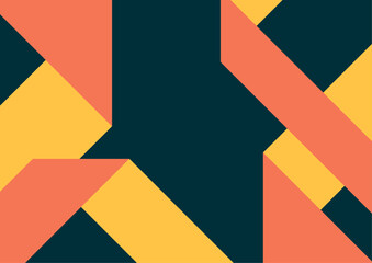 Vector abstract bauhaus geometric composition. modern cover design.