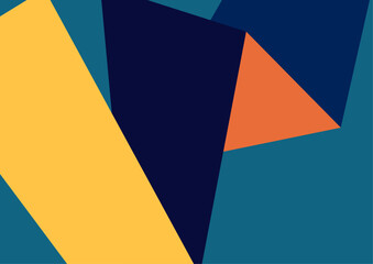Vector abstract bauhaus geometric composition. modern cover design.
