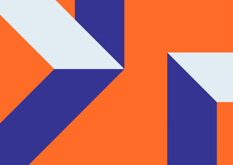 Vector colorful minimal background with primitive shapes elements