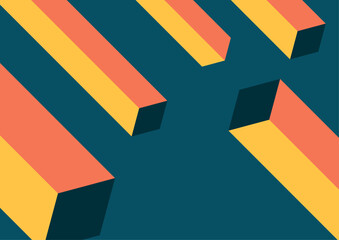 Vector swiss modernism banners set. simple geometric shapes and forms.