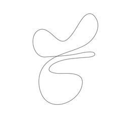 Abstract Squiggles Line Element