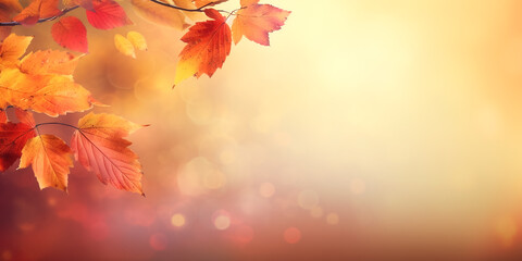 Herbstblätter Hintergrund KI