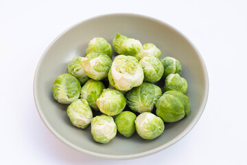 Fresh brussels sprouts. Organic vegetables