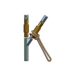 Carabiner Tech 3D Alphabet or PNG Letters