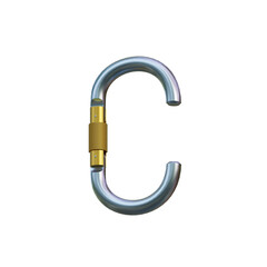 Carabiner Tech 3D Alphabet or PNG Letters