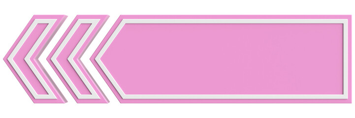 Previous button. Back button. 3D illustration.