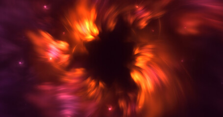 3D rendering abstract fractal light background