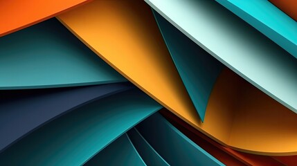 Abstract wallpaper colorful design, shapes and textures, colored background, teal and orange colores, background of tiles